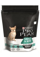 Pro Plan OptiDigest Small and Mini Adult сухой корм для взрослых собак мелких пород с чувствительным пищеварением с ягненком и рисом 3 кг. 